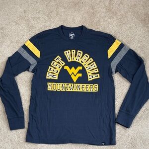 47 Navy West Virginia Mountaineers Long Sleeve Tee
